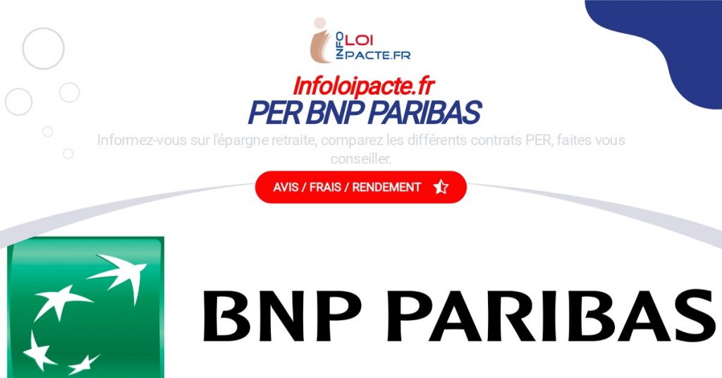 PER retraite BPN Paribas avis frais rendement